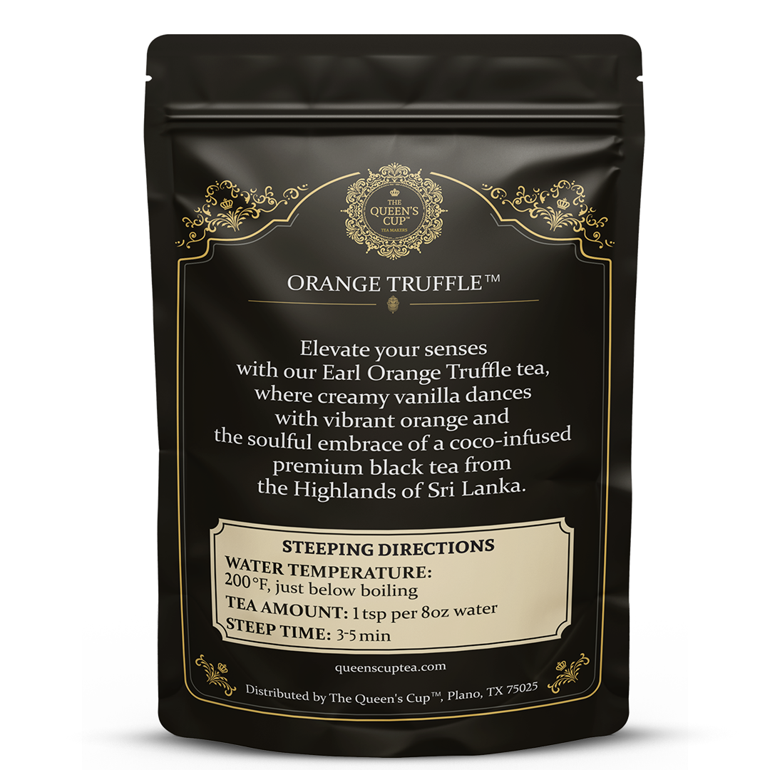 Orange Truffle Black Tea - A Decadent Chocolate & Citrus Indulgence
